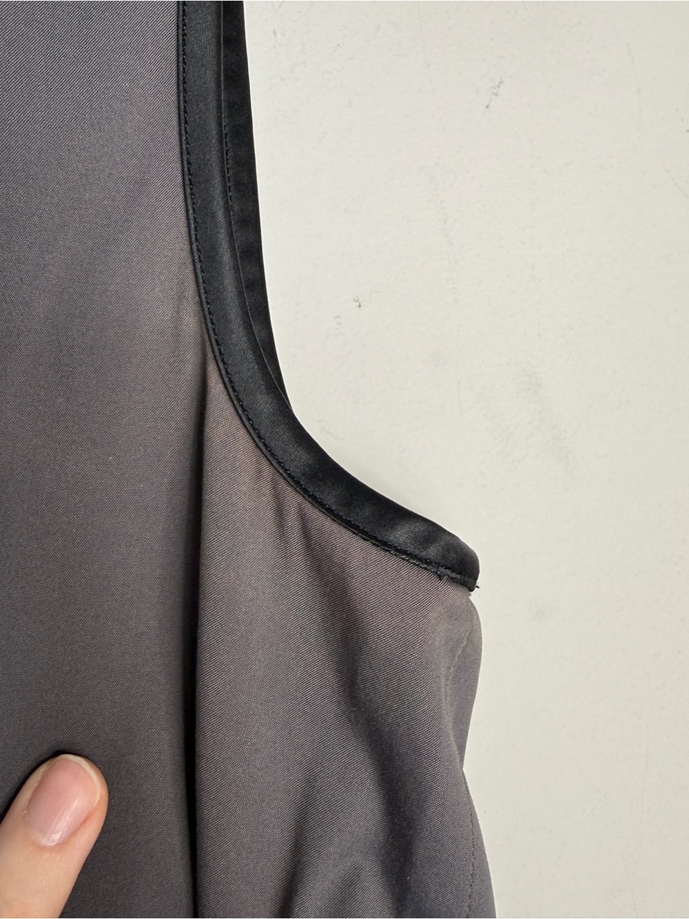 Prada Gray Peplum Sleeveless Blouse Top Size 40 Italy - Picture 9 of 11